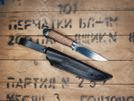 Нож Златоуст "Пустельга", орех, сталь 95х18 - интернет магазин Полигон