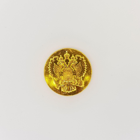 Пуговица Орел РФ без ободка, золотой 22 мм металл - интернет магазин Полигон