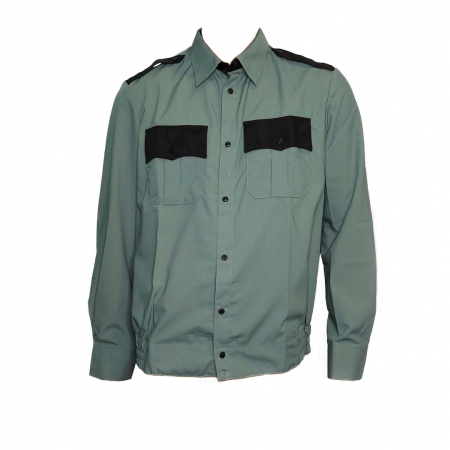 Рубашка Охранник, оливковая мужская, длинный рукав - интернет магазин Полигон