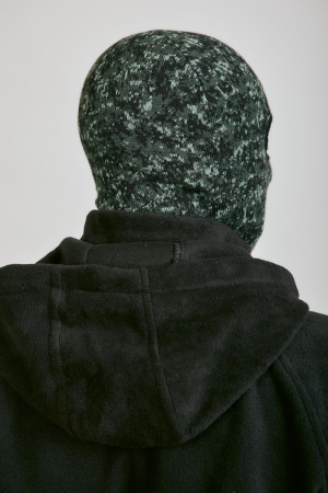 Маска Лыжник (1 отверстие), зеленый, пан, шерсть - интернет магазин Полигон