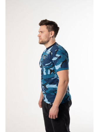 Футболка кулирка, цвет синяя кукла - интернет магазин Полигон