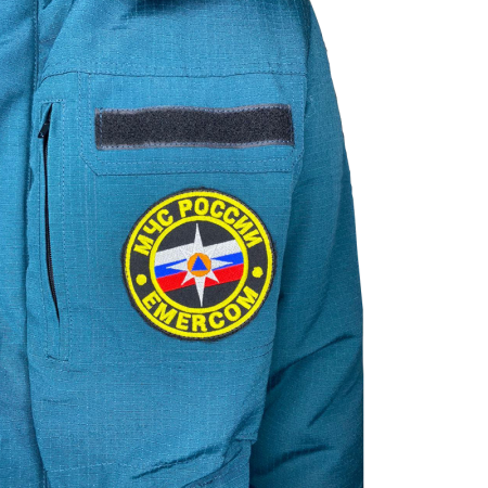 Куртка зимняя МЧС, ткань рип-стоп, цвет Бирюзовый, старого образца - интернет магазин Полигон