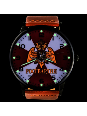 Часы наручные Росгвардия, красный, черный - интернет магазин Полигон