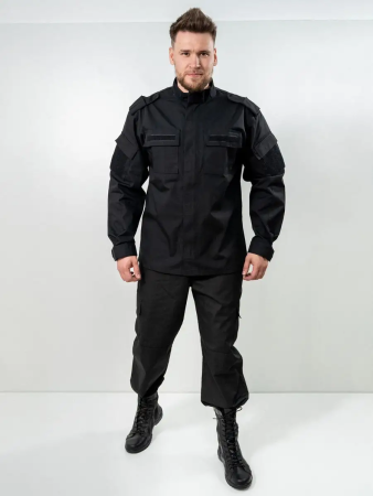 Костюм ВКБО, полевой летний, цвет черный, ткань рип-стоп - интернет магазин Полигон