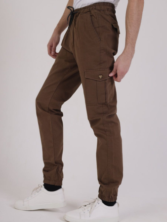 Брюки Джогеры артикул 681 Турция, NESET коричневый - интернет магазин Полигон