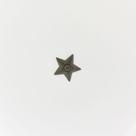 Звезда на погоны (рифленая), защитная, оливковый 13 мм пластик - интернет магазин Полигон