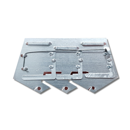 Орденская колодка № 3, серебристый, алюминий - интернет магазин Полигон