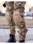 Костюм Тактический: Брюки (наколенники)+Рубашка боевая (налокотники), Цвет Мультикам - интернет магазин Полигон