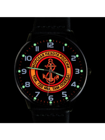 Часы наручные Морская пехота, белый, синий, желтый - интернет магазин Полигон