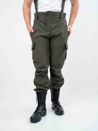 Костюм демисезонный MIOTOIN Т13Х (софтшелл/флис) цвет Хаки - интернет магазин Полигон