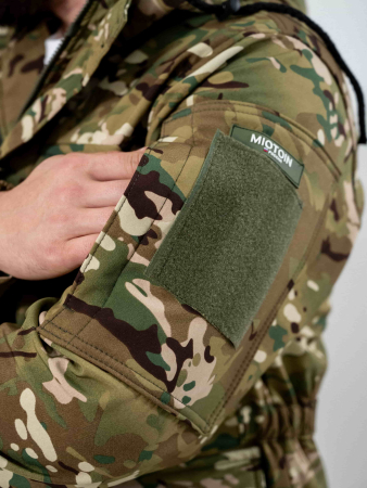 Костюм демисезонный MIOTOIN Т13Х (софтшелл/флис) цвет Мультикам - интернет магазин Полигон