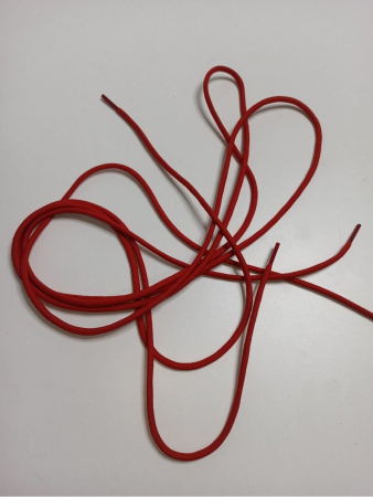 Шнурки для обуви (круглые), красный 1,7 м - интернет магазин Полигон