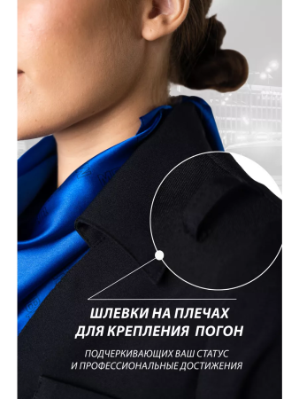 Платье (короткие рукава) Полиция, черный, габардин - интернет магазин Полигон