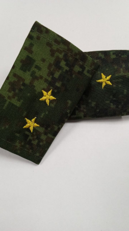 Ф/пог. "русская цифра" вышит. желтым (прапорщик)  - интернет магазин Полигон