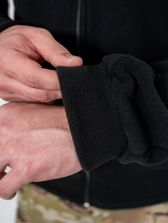 Толстовка на молнии, черныйфлис - интернет магазин Полигон